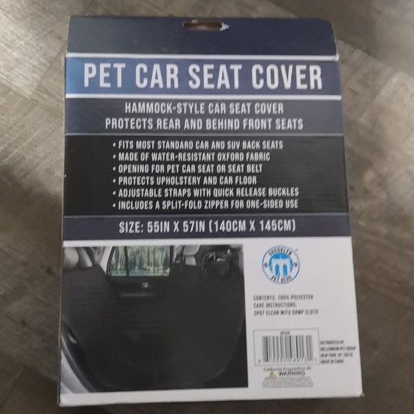 Pet car seat cover, hammock style - Picture 2 of 3